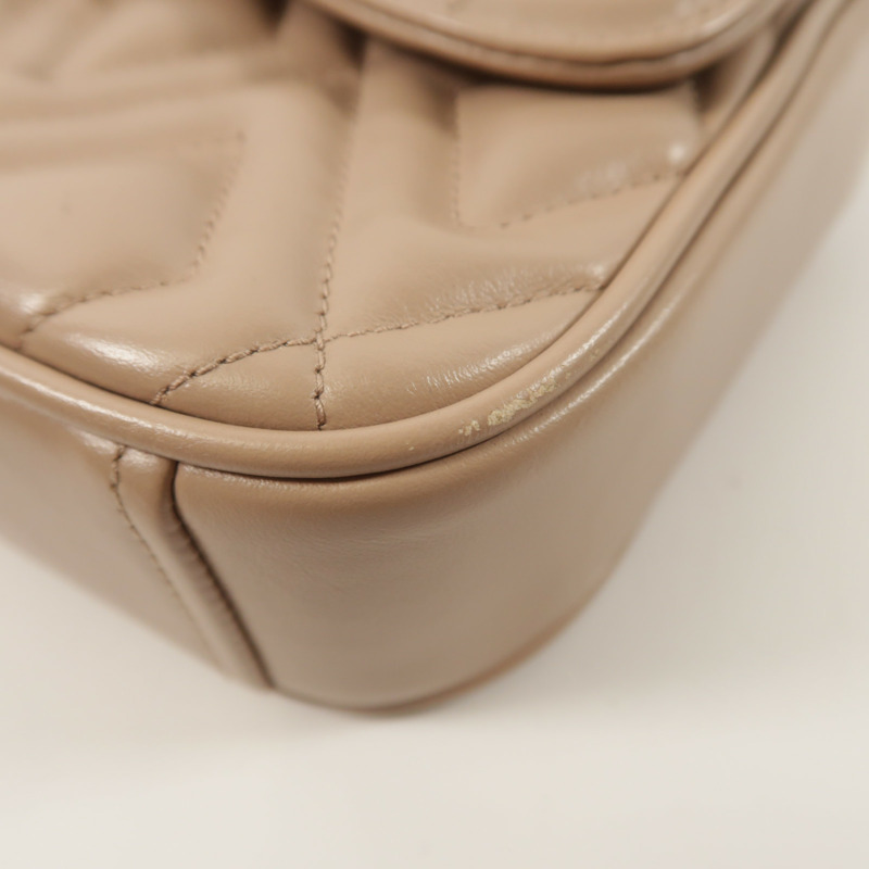 Miu Miu 羊皮皮革Chain Shoulder鏈帶肩背袋-9