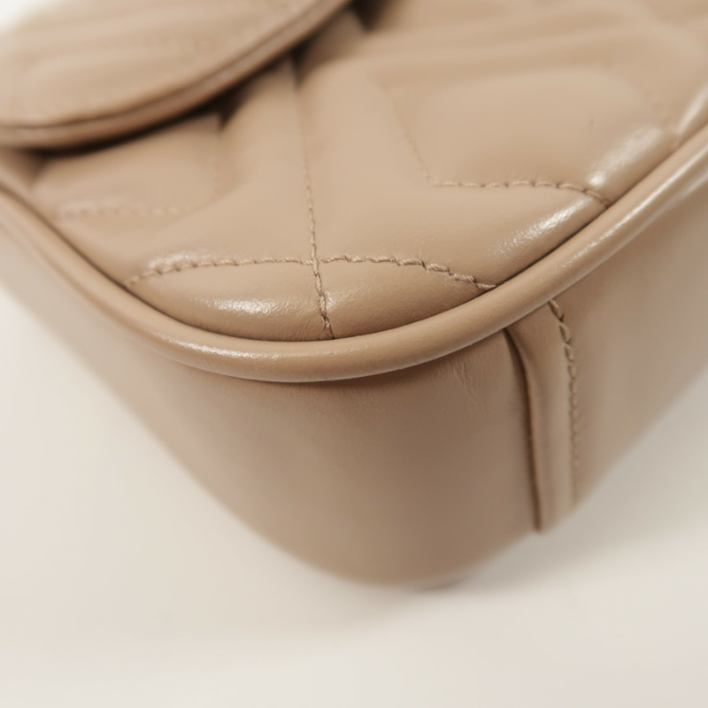 Miu Miu 羊皮皮革Chain Shoulder鏈帶肩背袋-10