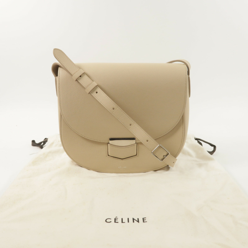 CELINE 牛皮皮革Trotteur肩背袋-8