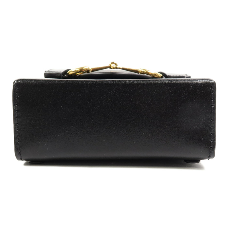 GUCCI 牛皮皮革1955 Horsebit肩背袋-3