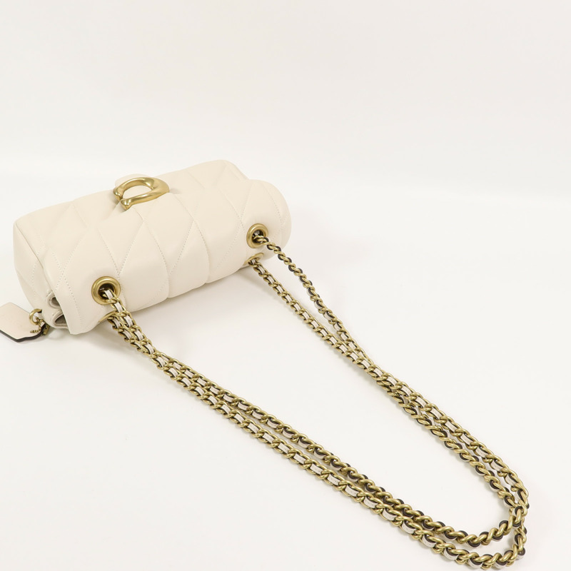 COACH 羊皮皮革Tabby 20鏈帶肩背袋-8