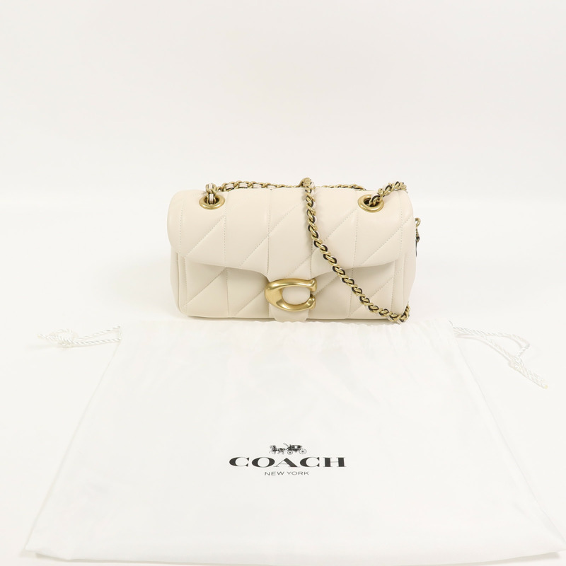 COACH 羊皮皮革Tabby 20鏈帶肩背袋-11