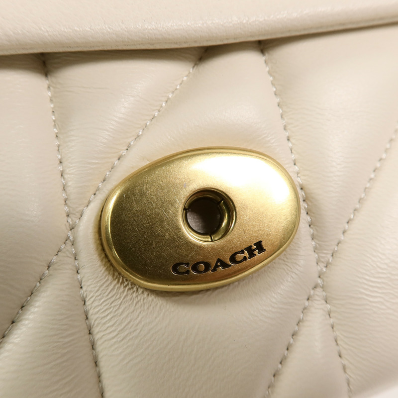 COACH 羊皮皮革Tabby 20鏈帶肩背袋-17