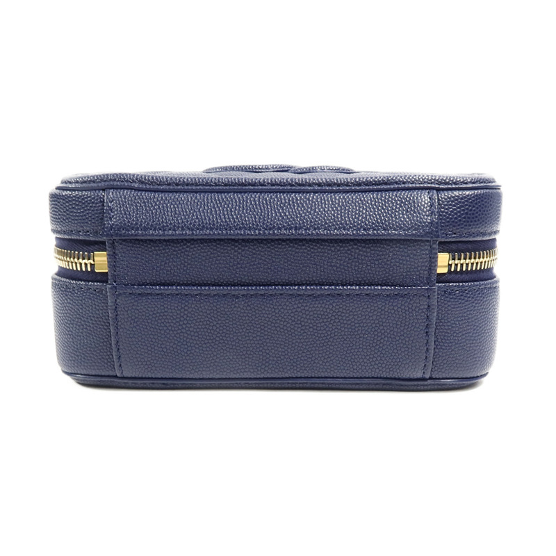 CHANEL 牛皮皮革CC Filigree Vanity Case手挽肩背兩用袋-3