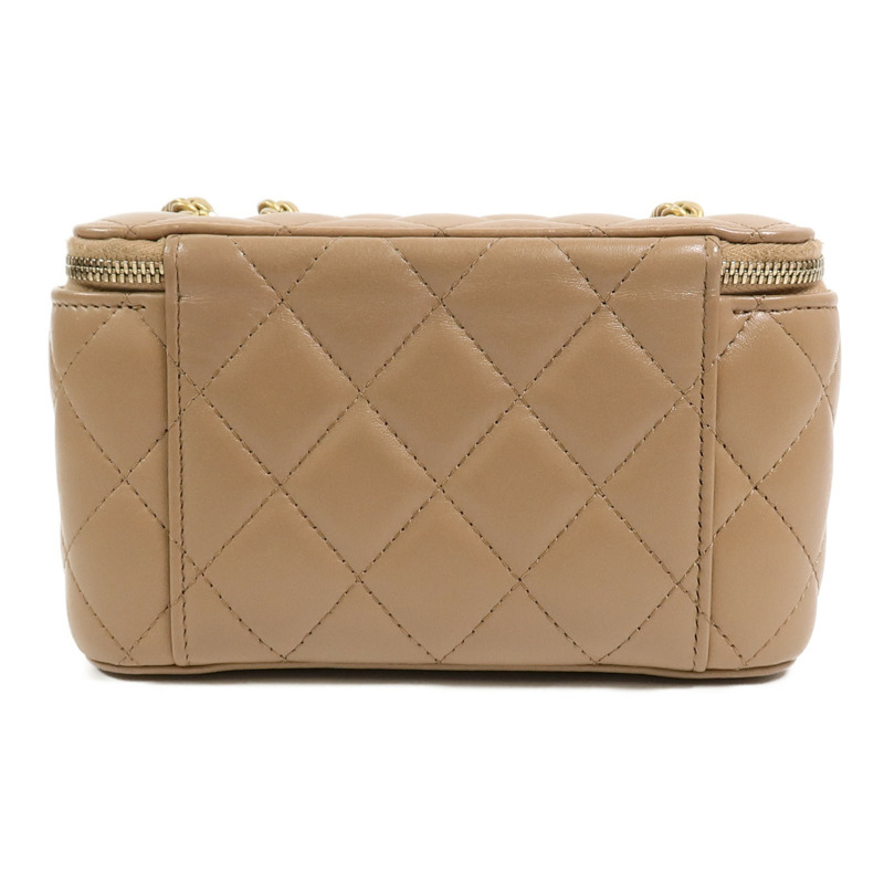 CHANEL 羊皮皮革Vanity Case鏈帶肩背袋-1