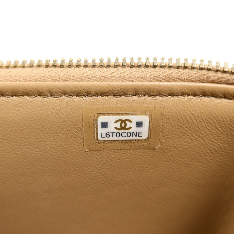 CHANEL 羊皮皮革Vanity Case鏈帶肩背袋-6