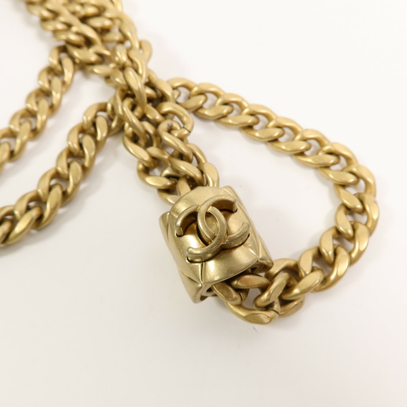 CHANEL 羊皮皮革Vanity Case鏈帶肩背袋-10