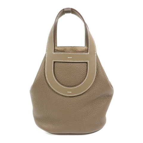 HERMES Clemence皮革In The Loop 18手挽袋Etoupe