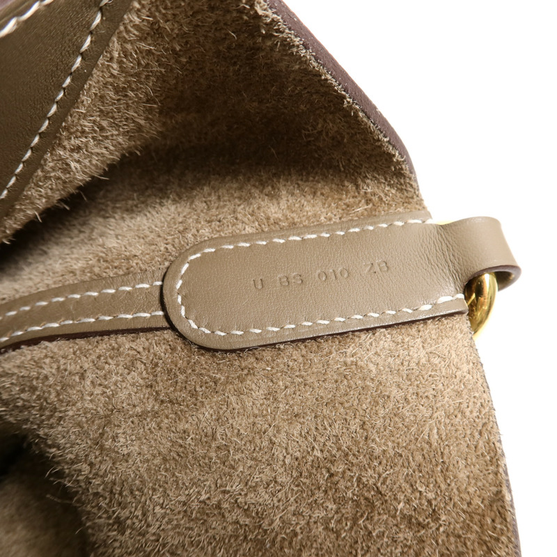 HERMES Clemence皮革In The Loop 18手挽袋Etoupe-6