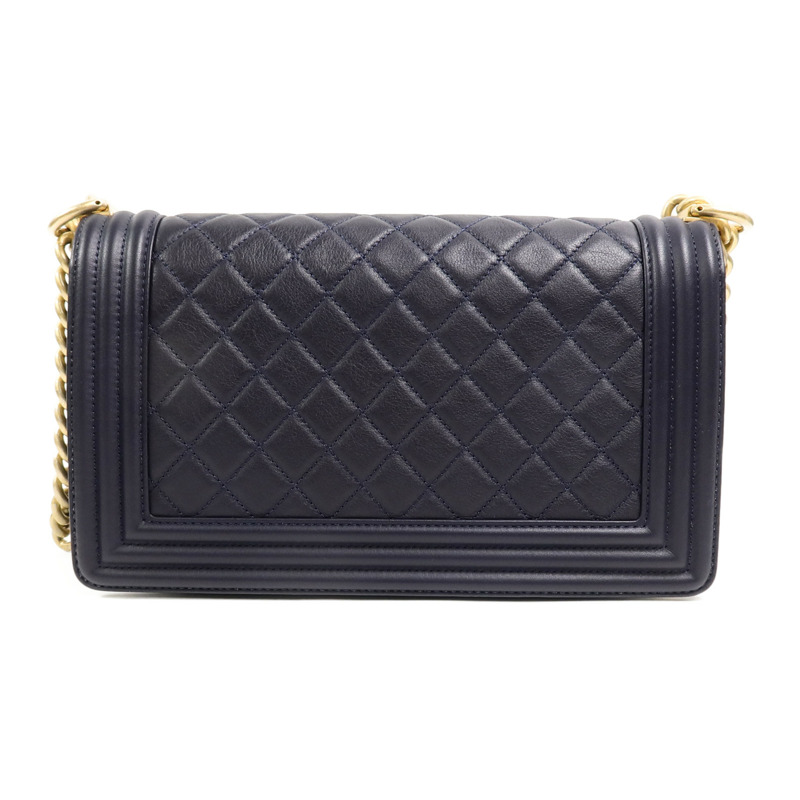 CHANEL 羊皮皮革Boy 25鏈帶肩背袋-1