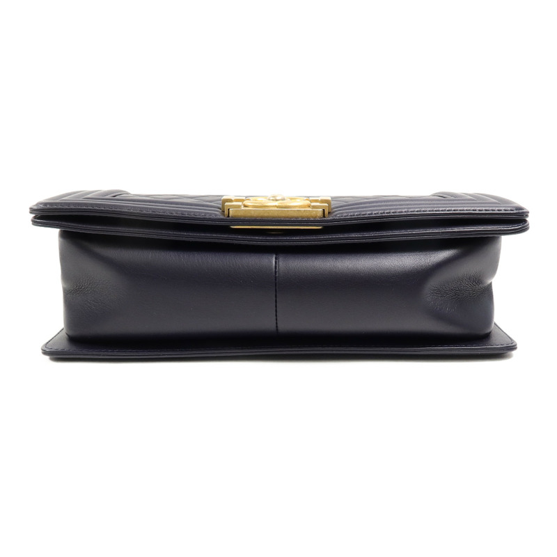 CHANEL 羊皮皮革Boy 25鏈帶肩背袋-3