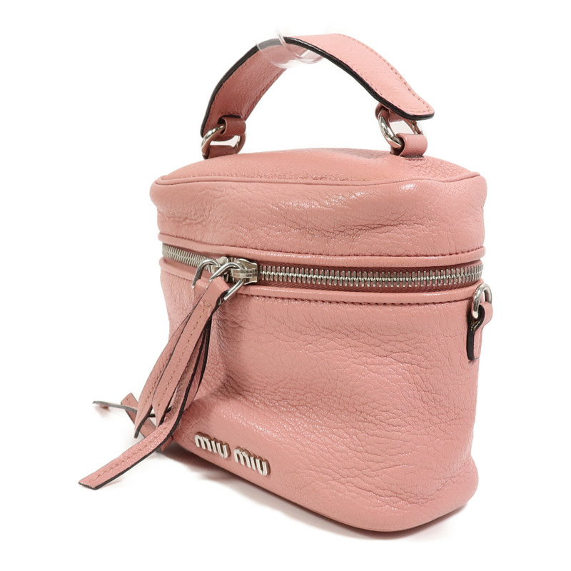 Miu Miu 牛皮皮革Vanity Bag手挽肩背兩用袋-2