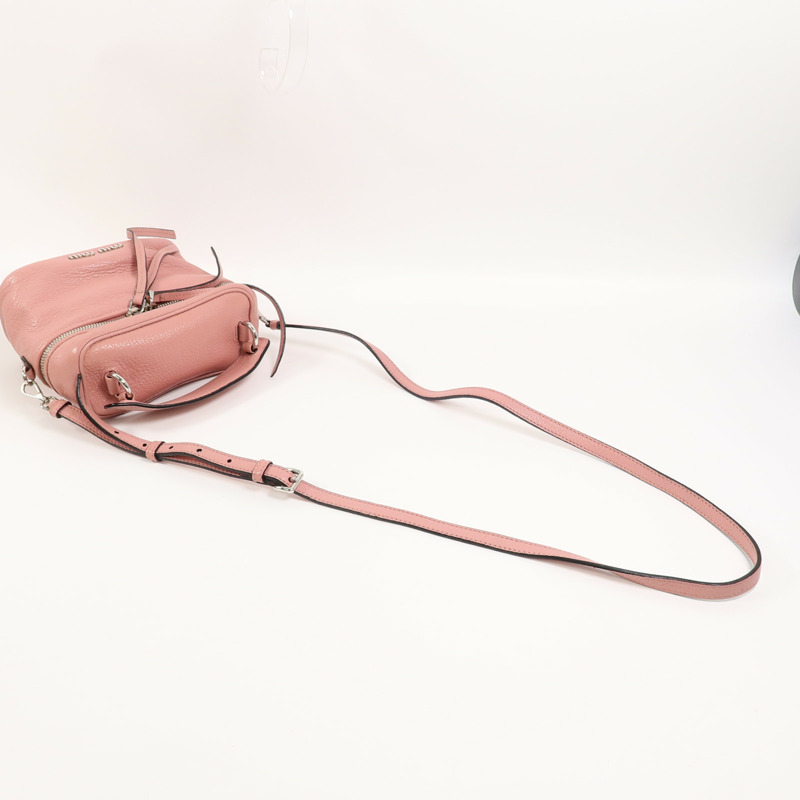 Miu Miu 牛皮皮革Vanity Bag手挽肩背兩用袋-7