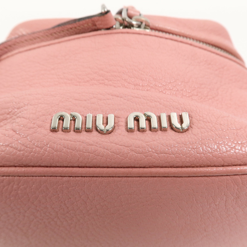Miu Miu 牛皮皮革Vanity Bag手挽肩背兩用袋-8