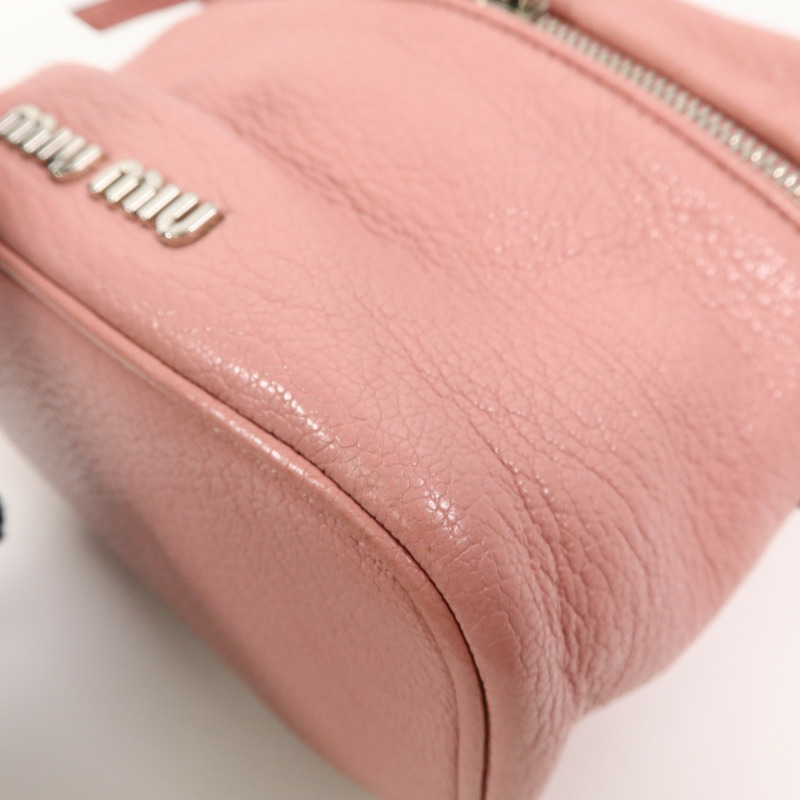 Miu Miu 牛皮皮革Vanity Bag手挽肩背兩用袋-12