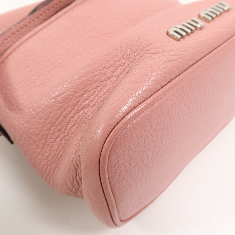 Miu Miu 牛皮皮革Vanity Bag手挽肩背兩用袋-13