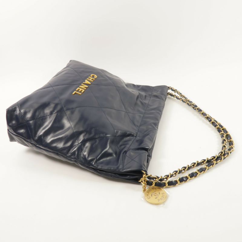 CHANEL 牛皮皮革C22 Small鏈帶肩背袋-7