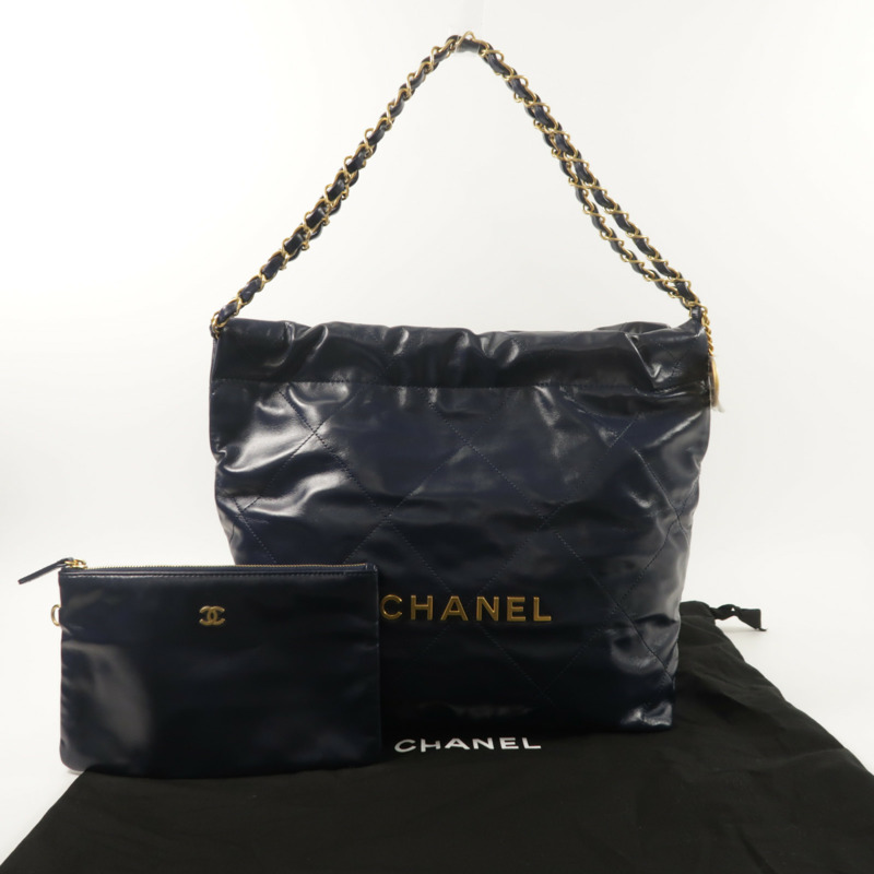 CHANEL 牛皮皮革C22 Small鏈帶肩背袋-8