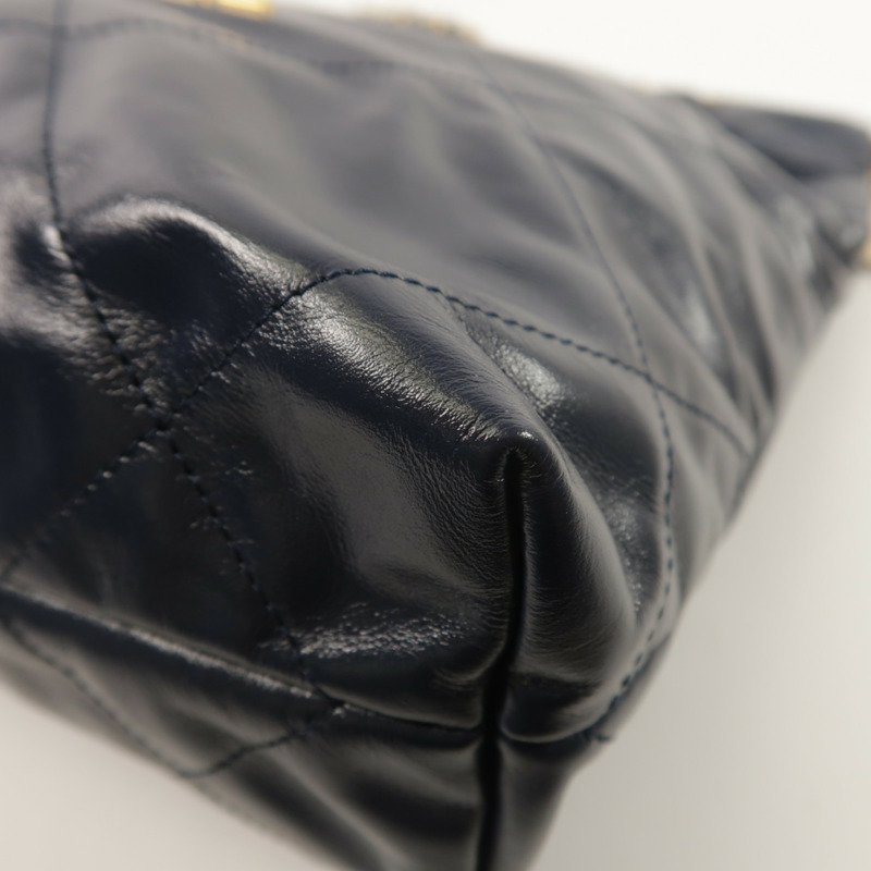 CHANEL 牛皮皮革C22 Small鏈帶肩背袋-10