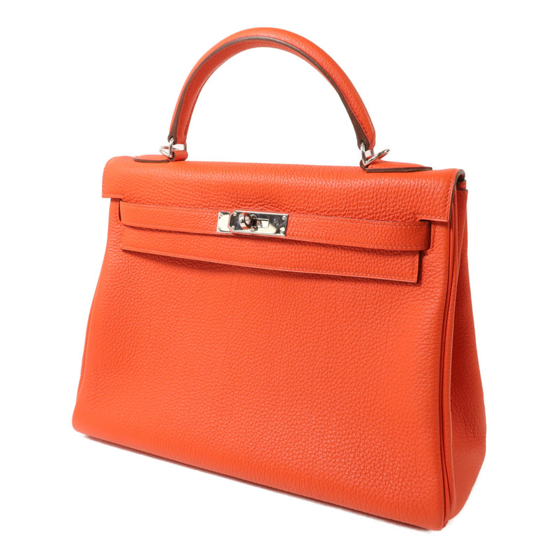HERMES Togo皮革Kelly 32手挽肩背兩用袋Capucine-1