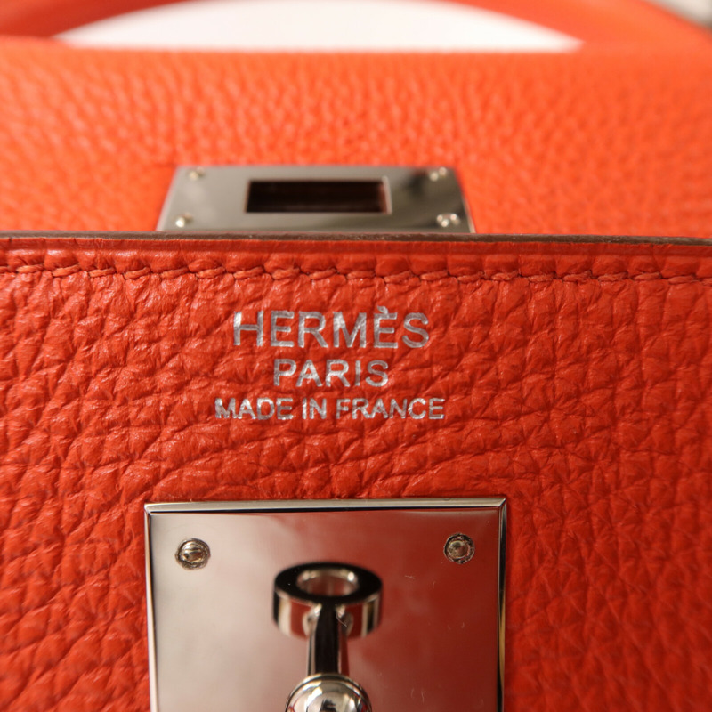 HERMES Togo皮革Kelly 32手挽肩背兩用袋Capucine-5
