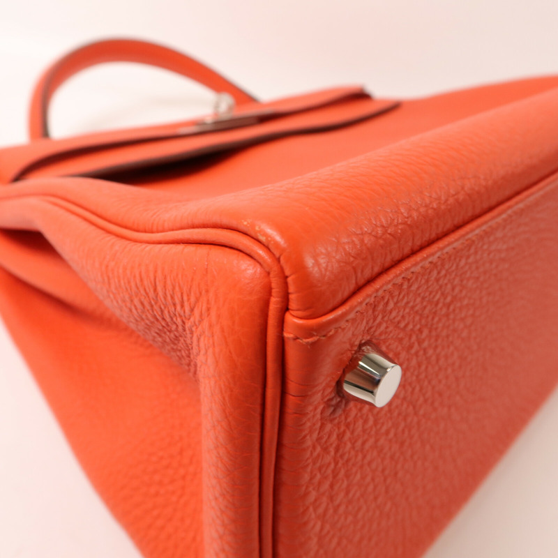 HERMES Togo皮革Kelly 32手挽肩背兩用袋Capucine-12