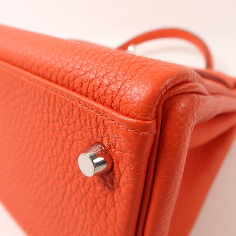 HERMES Togo皮革Kelly 32手挽肩背兩用袋Capucine-13