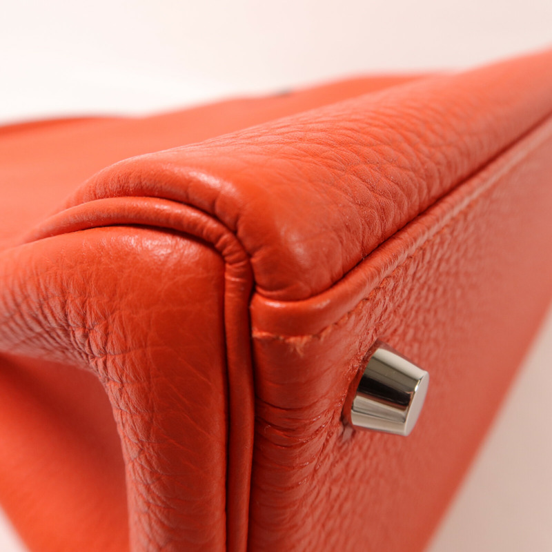 HERMES Togo皮革Kelly 32手挽肩背兩用袋Capucine-14