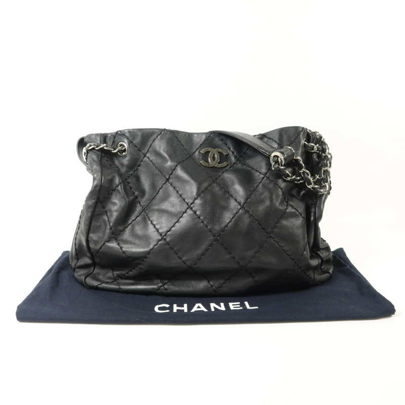 CHANEL 羊皮皮革Shoulder Bag鏈帶肩背袋-9