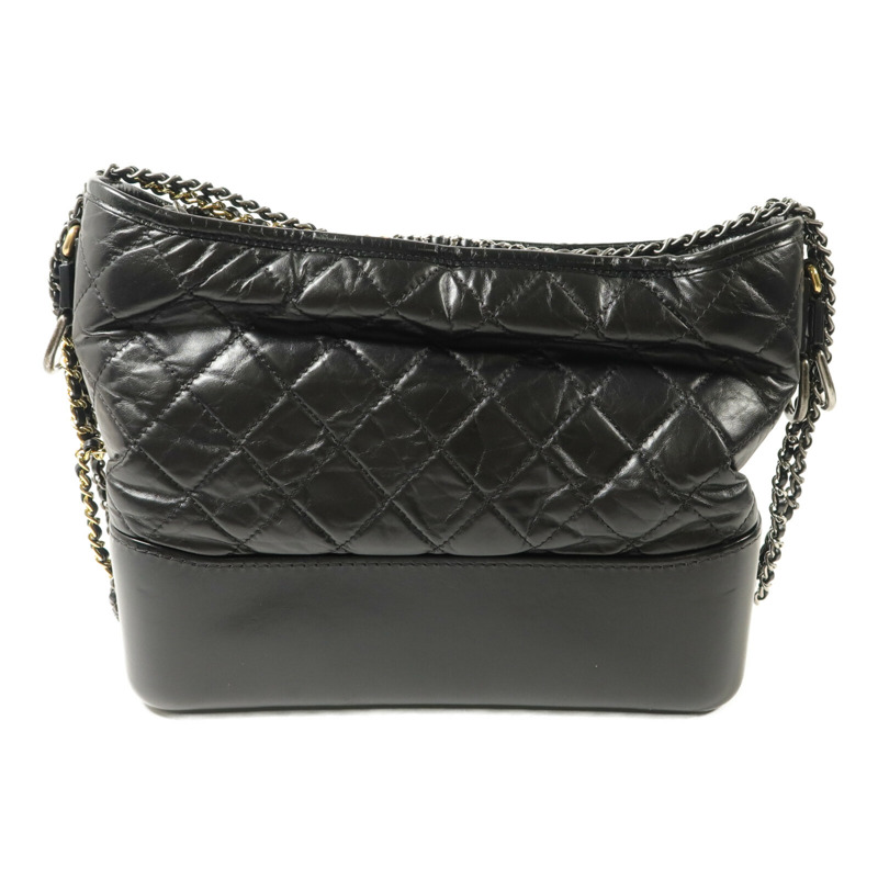 CHANEL 牛皮皮革Gabrielle Medium鏈帶手挽肩背兩用袋-2