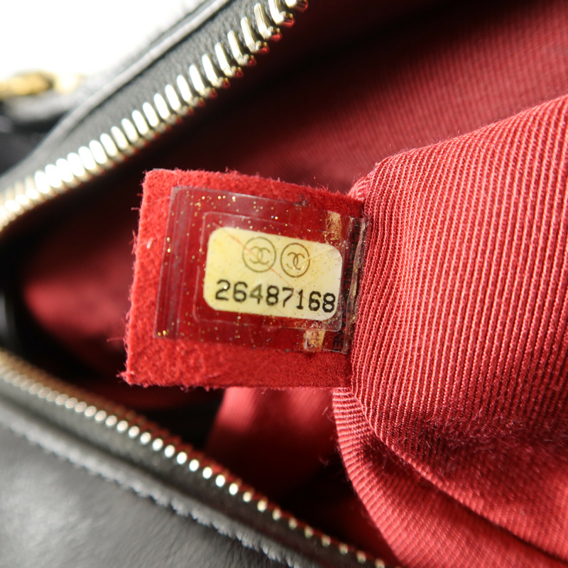 CHANEL 牛皮皮革Gabrielle Medium鏈帶手挽肩背兩用袋-6