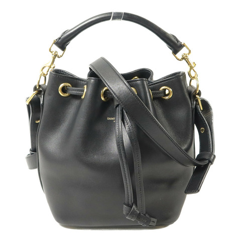 SAINT LAURENT 牛皮皮革Small Bucket手挽肩背兩用袋