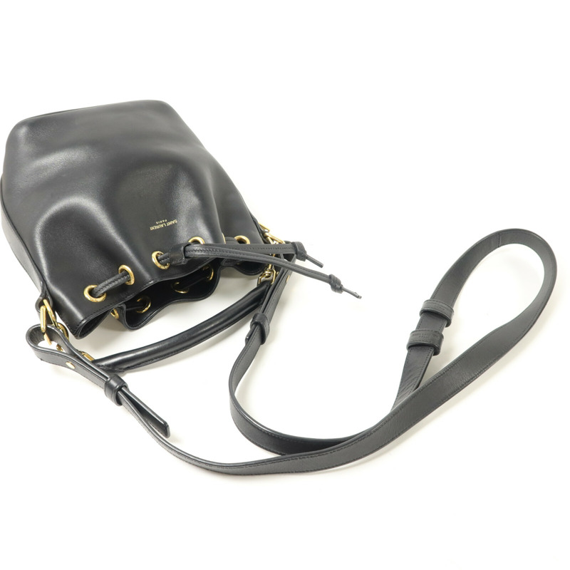 SAINT LAURENT 牛皮皮革Small Bucket手挽肩背兩用袋-7