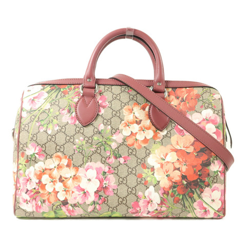 GUCCI 塗層帆布Boston Bag手挽肩背兩用袋