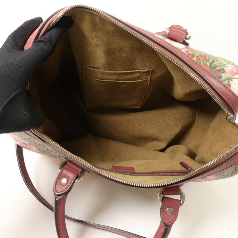 GUCCI 塗層帆布Boston Bag手挽肩背兩用袋-4