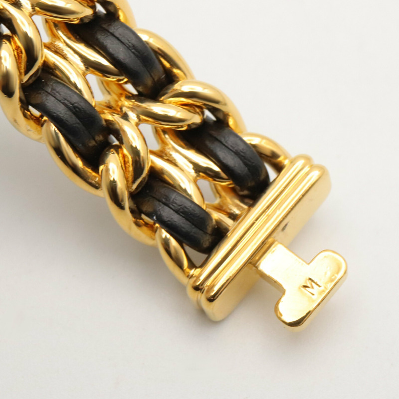 香奈兒 (Chanel) CHANEL Première M 系列腕錶，鍍金皮革錶帶，女士款，黑色，H0001-10