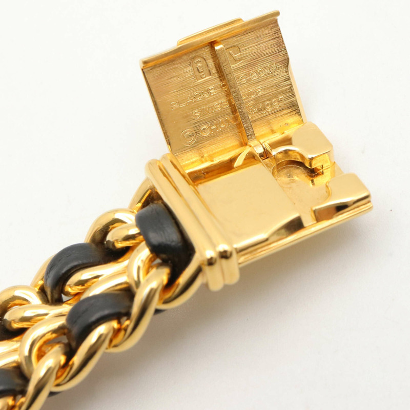 香奈兒 (Chanel) CHANEL Première M 系列腕錶，鍍金皮革錶帶，女士款，黑色，H0001-13