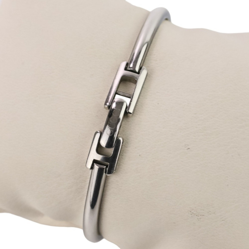 GUCCI 方形石英腕錶 1900L，黑色錶盤，銀色錶殼，女士款-8