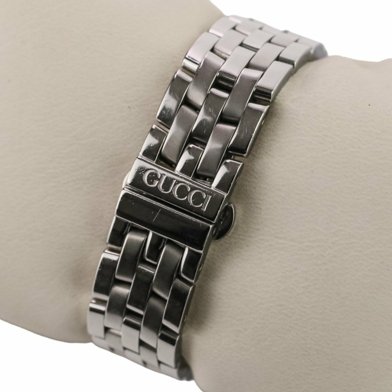 GUCCI 石英腕錶 5500L 銀色太陽紋錶盤 不鏽鋼女士腕錶-8