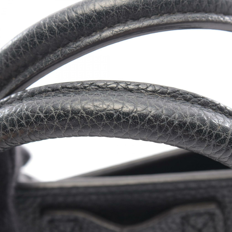 CELINE Luggage Nano Shopper 單肩斜背手提包，黑色皮革，二手女款-7