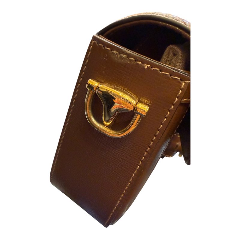 GUCCI 咖花紋1955系列兩用包-7