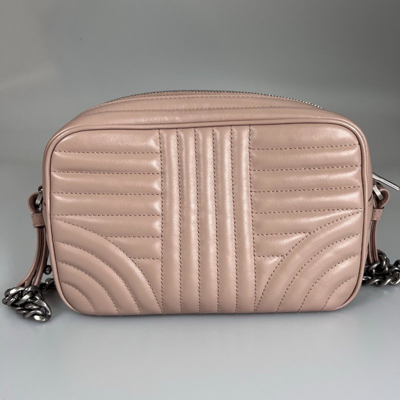 PRADA 1BH083 粉色銀扣相機包-1
