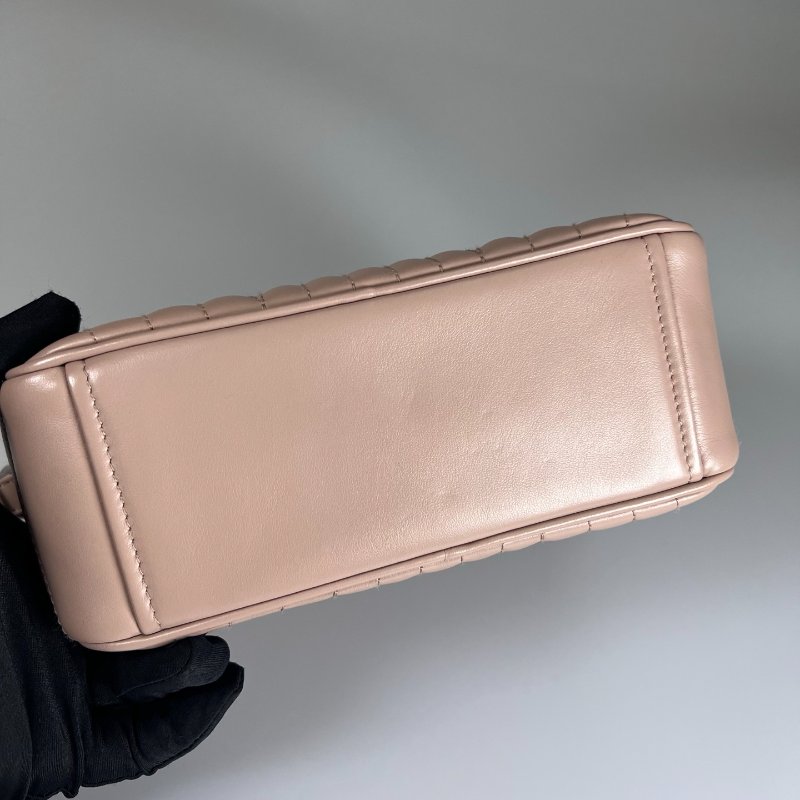 PRADA 1BH083 粉色銀扣相機包-4