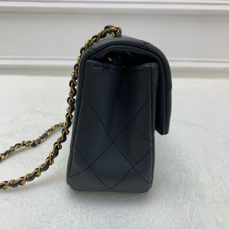 Full set閒置新熱賣🖤Chanel灰色大Mini-4