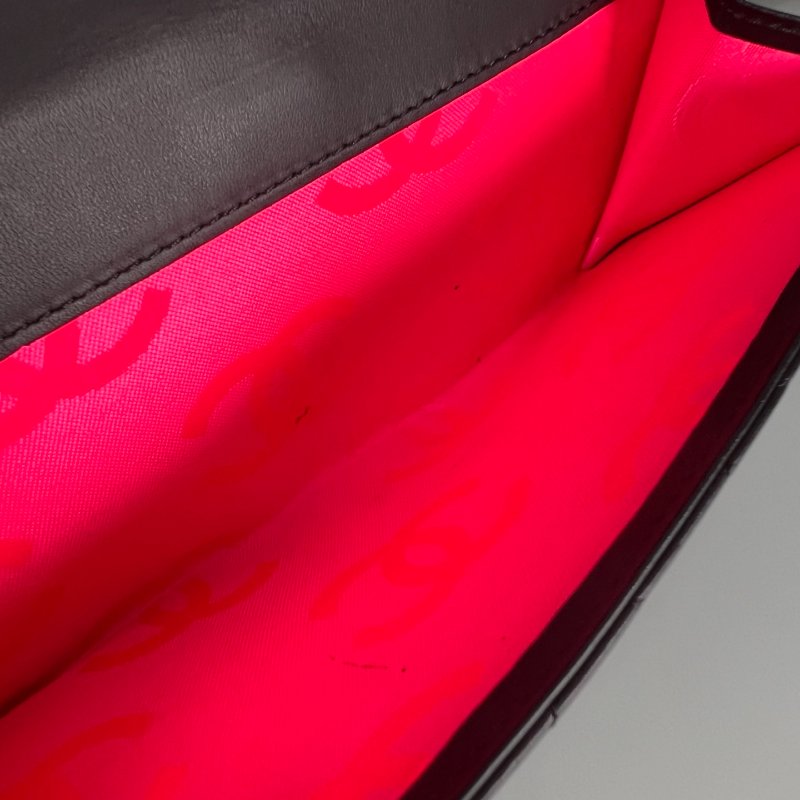 CHANEL 康朋扣式對開長夾 黑  17開-7