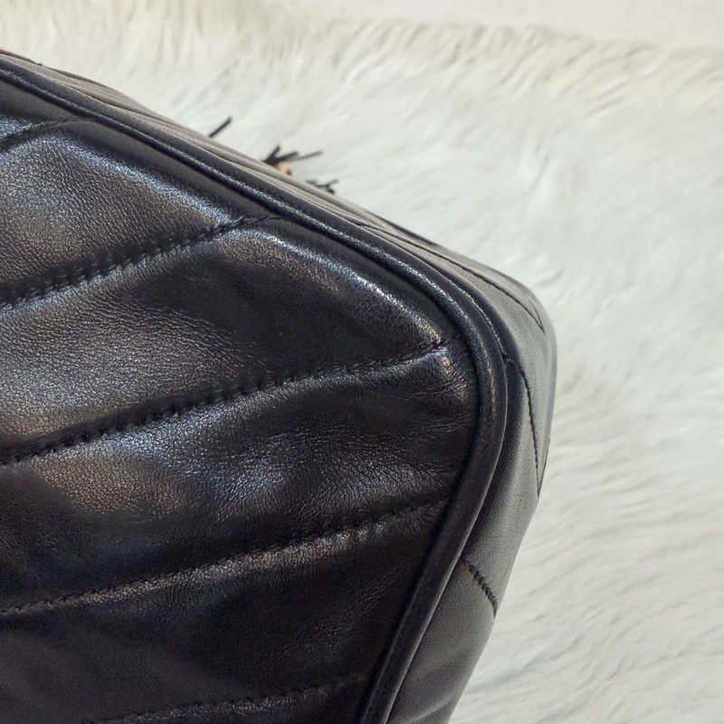 CHANEL 黑羊皮 金球 雕花鍊 流蘇 方包 相機包 斜背包 前口袋 老香 vintage-12