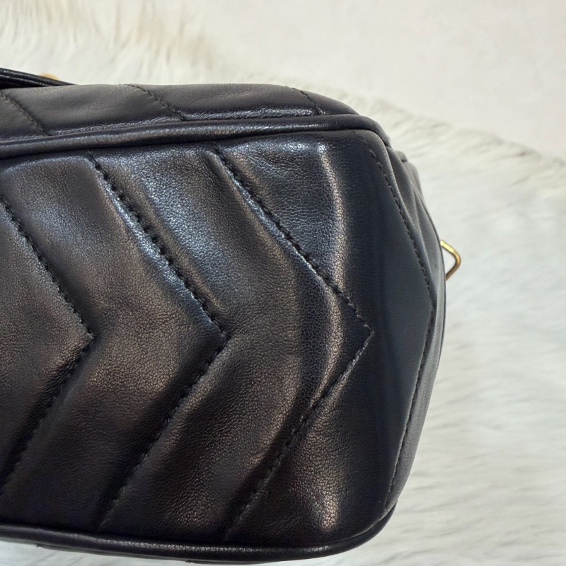 CHANEL 黑羊皮 金球 雕花鍊 流蘇 方包 相機包 斜背包 前口袋 老香 vintage-40