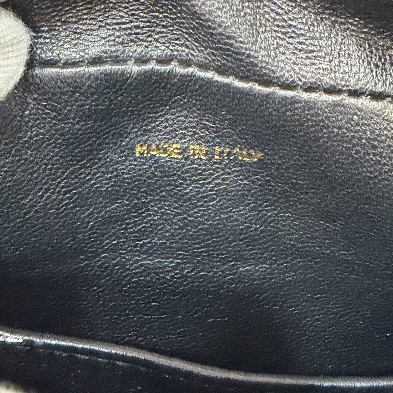 CHANEL 黑羊皮 金球 雕花鍊 流蘇 方包 相機包 斜背包 前口袋 老香 vintage-69