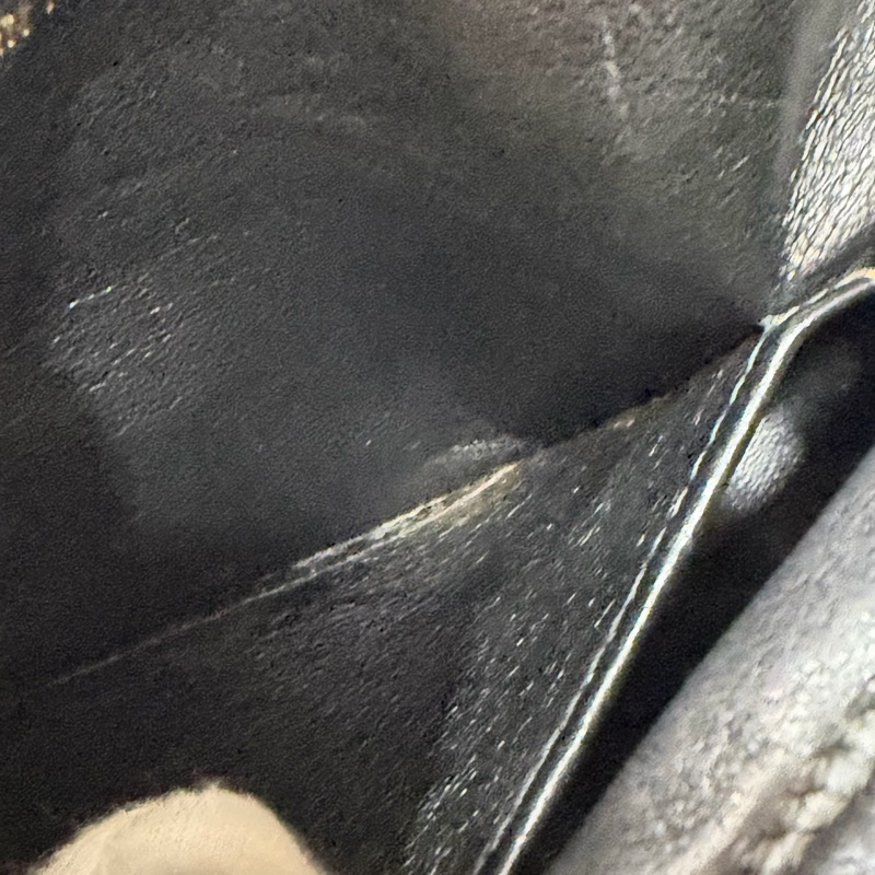 CHANEL 黑羊皮 金球 雕花鍊 流蘇 方包 相機包 斜背包 前口袋 老香 vintage-72