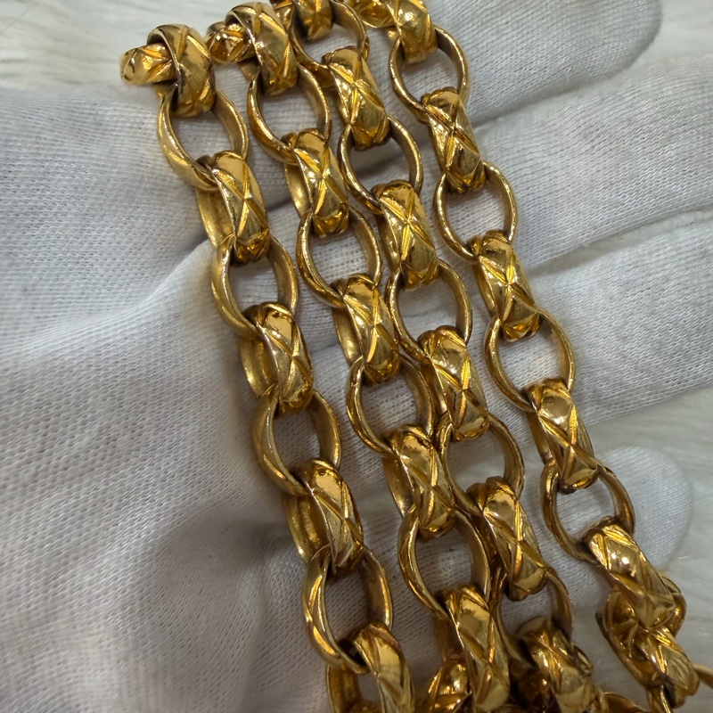 CHANEL 黑羊皮 金球 雕花鍊 流蘇 方包 相機包 斜背包 前口袋 老香 vintage-83